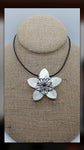 Champagne Scale Flower Necklace