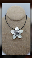 Champagne Scale Flower Necklace