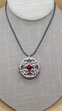 Forbidden Eye Pendant Necklace with Light Siam Swarovski Crystal